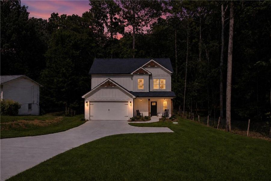 Front exterior of a new home in , Cumming, GA, highlighting curb appeal (Image 29).