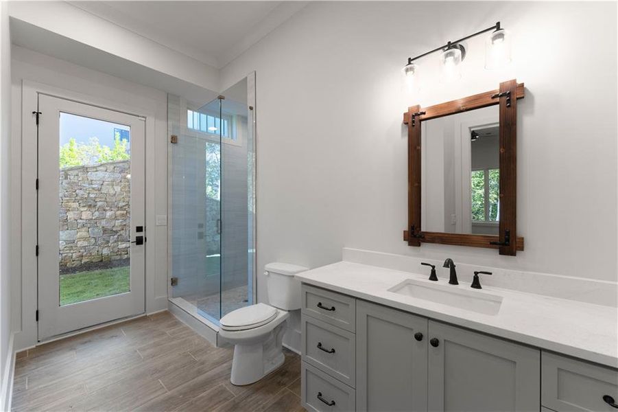 Furnished interior view inside a new home in , Dahlonega (Image 42).