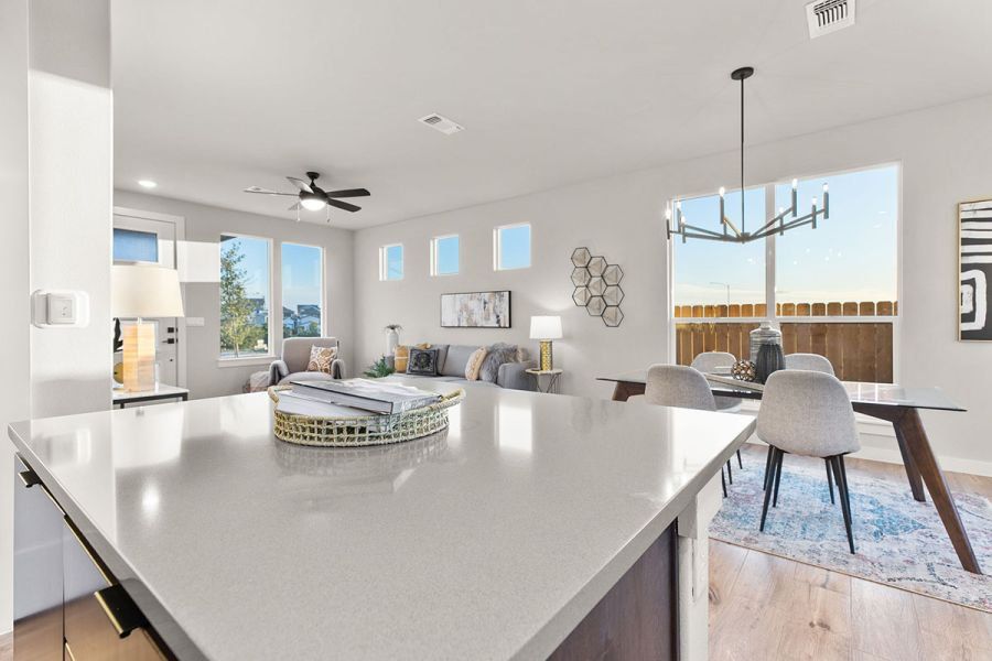 Furnished interior view inside a new home in Whisper Valley, Manor (Image 43). Furnished interior view inside a new home in Whisper Valley, Manor (Image 43).