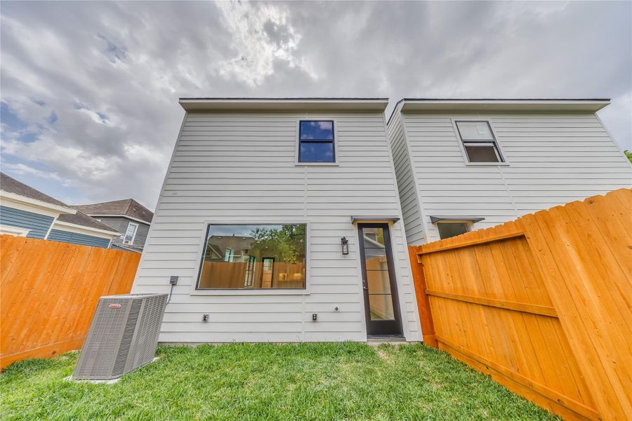 Exterior details and patio area of a home in , Houston (Image 27).
