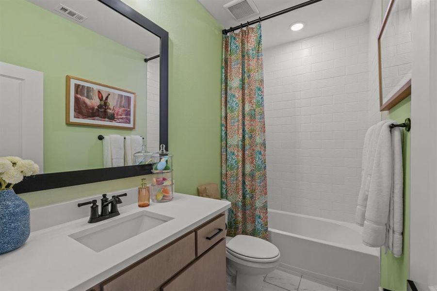 Furnished interior view inside a new home in East Village - Classic Series, Frisco (Image 26).