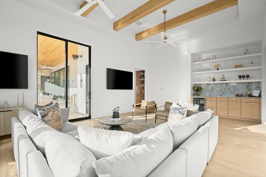 Furnished interior view inside a new home in , Spicewood (Image 3).