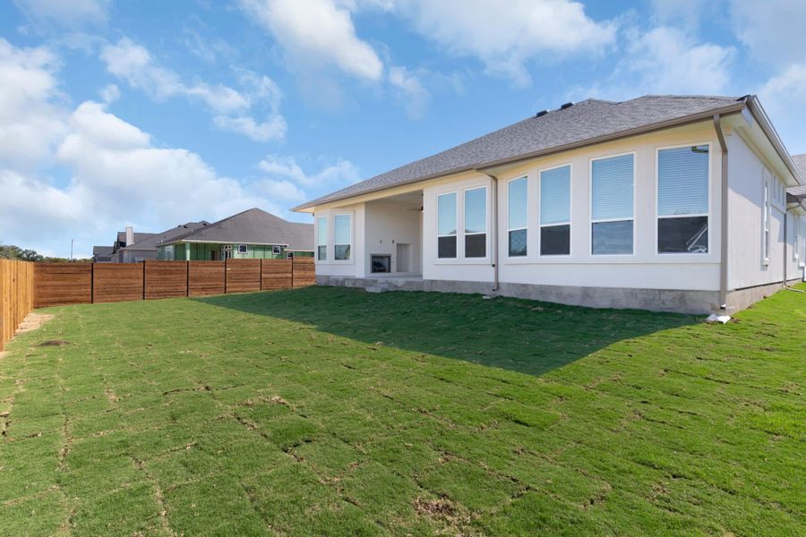 Exterior details and patio area of a home in Broken Oak, Georgetown (Image 13).