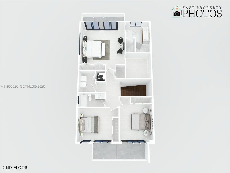 2D floor plan layout of this home in , Dania Beach, FL (Image 52).