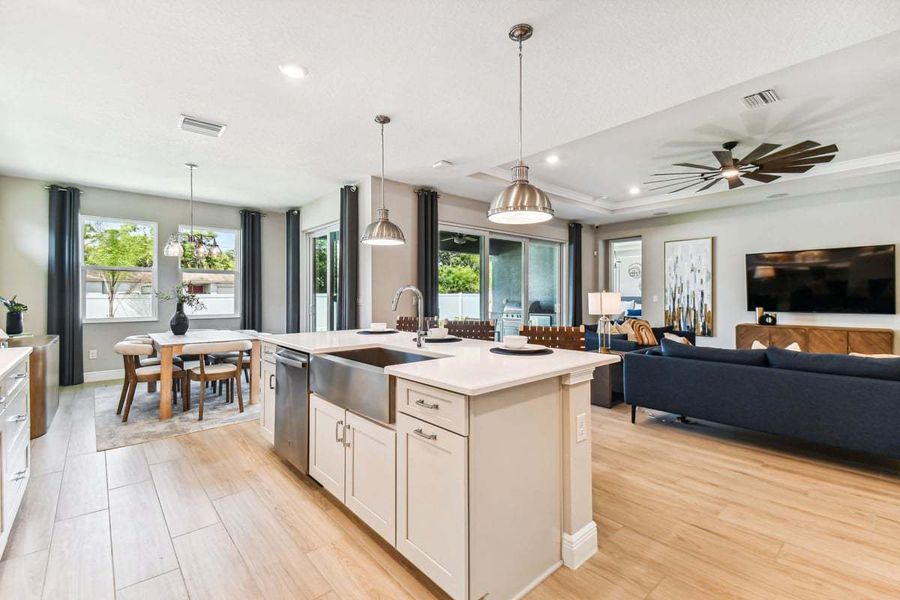 Furnished interior view inside a new home in Pinecone Reserve, Brooksville (Image 17).