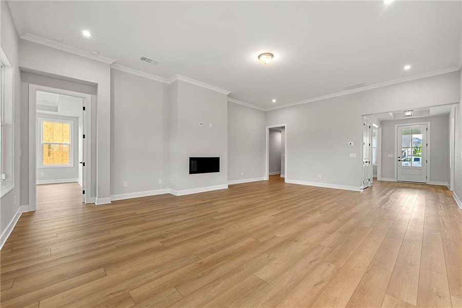 Spacious, unfurnished interior of a new home in Cresswind Georgia at Twin Lakes, Hoschton (Image 24). Spacious, unfurnished interior of a new home in Cresswind Georgia at Twin Lakes, Hoschton (Image 24).