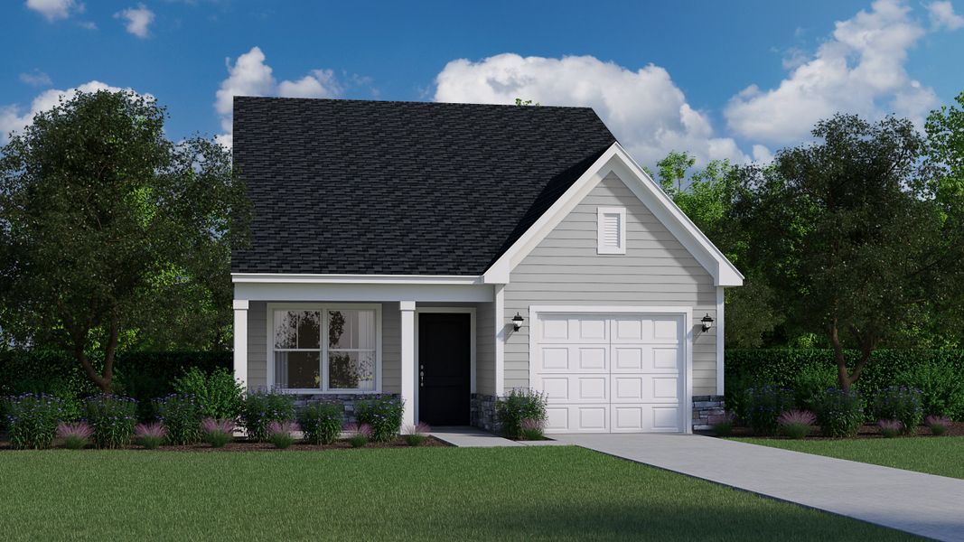 Representative exterior photo of a completed home built from the Sterling by Veranda Homes in Hitchcock Preserve, Aiken, SC (Image 4). Representative exterior photo of a completed home built from the Sterling by Veranda Homes in Hitchcock Preserve, Aiken, SC (Image 4).