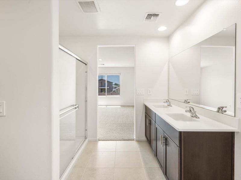 Furnished interior view inside a new home in Valencia Crossing, Tucson (Image 9). Furnished interior view inside a new home in Valencia Crossing, Tucson (Image 9).