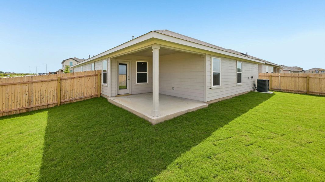 Exterior details and patio area of a home in Carillon, Manor (Image 26). Exterior details and patio area of a home in Carillon, Manor (Image 26).