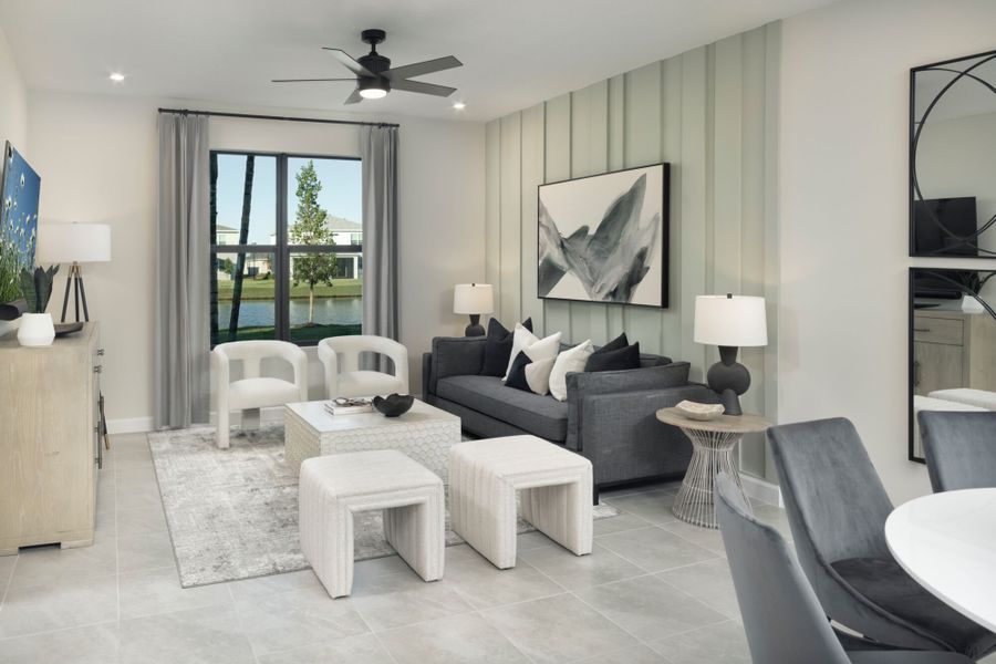 Representative furnished interior of a home built from the Ashton by Mattamy Homes in Tradition, Port St. Lucie (Image 7). Representative furnished interior of a home built from the Ashton by Mattamy Homes in Tradition, Port St. Lucie (Image 7).