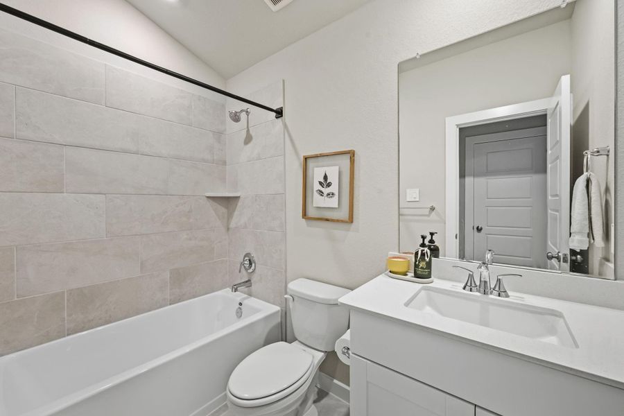 Furnished interior view inside a new home in Heights of Barbers Hill, Mont Belvieu (Image 23).