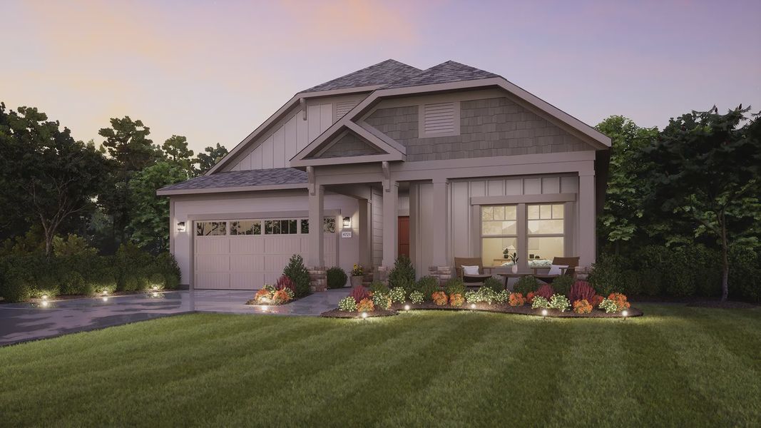 Representative exterior photo of a completed home built from the Capri by Epcon Communities in The Courtyards at Oak Grove, Durham, NC (Image 30).