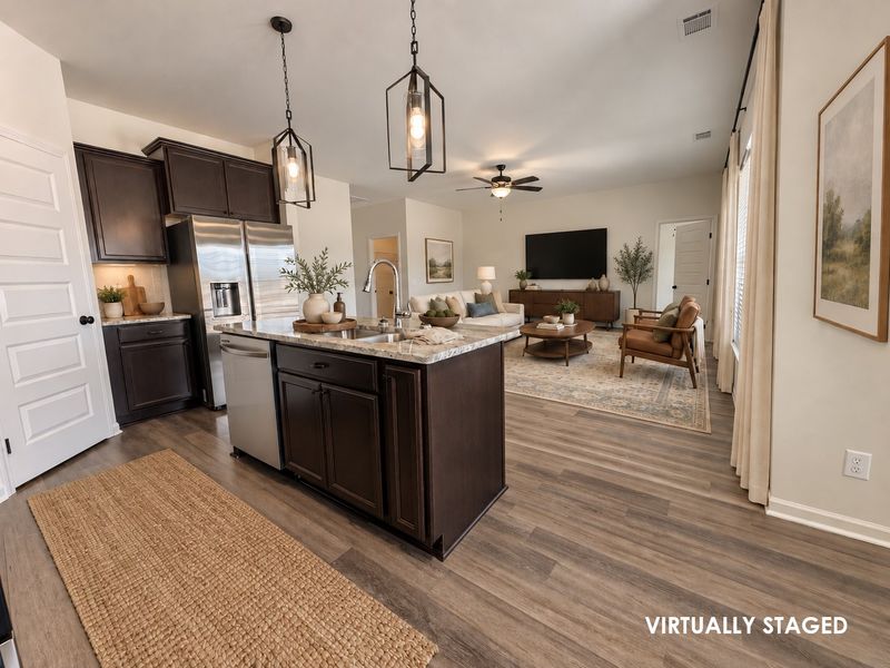 Furnished interior view inside a new home in Doctor's Creek, Ludowici (Image 11).