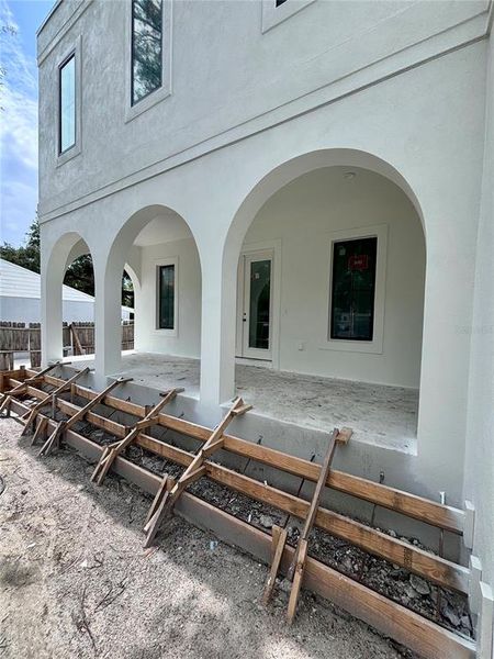In-progress construction of a new home in , Tampa, FL (Image 84).
