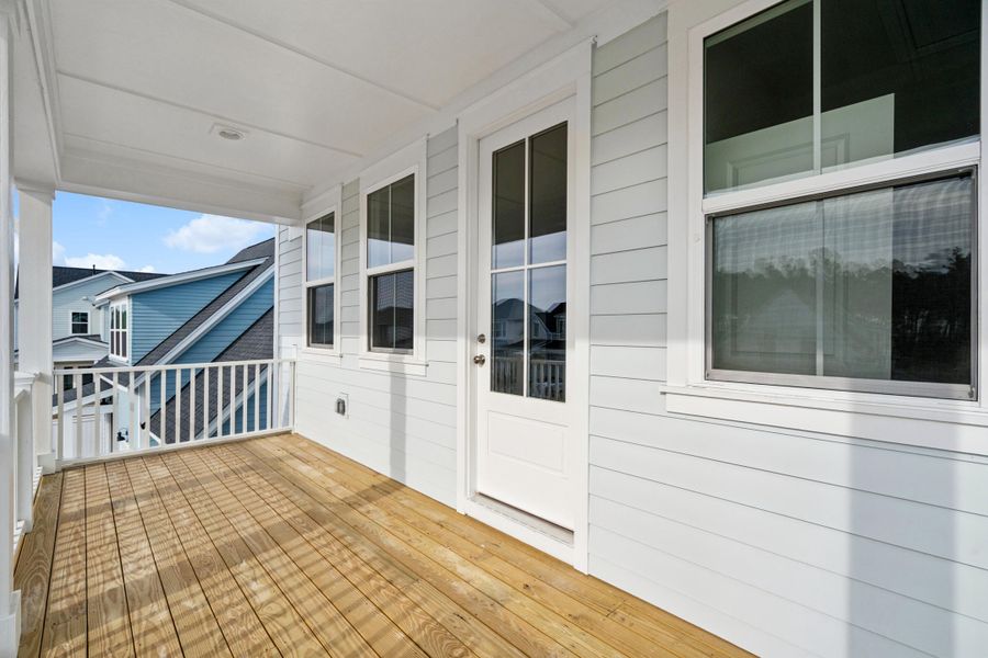 Exterior details and patio area of a home in Nexton, Summerville (Image 22).