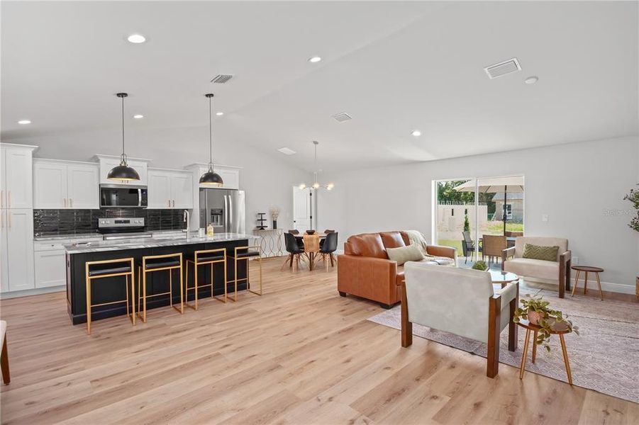 Furnished interior view inside a new home in , Dunnellon (Image 8).