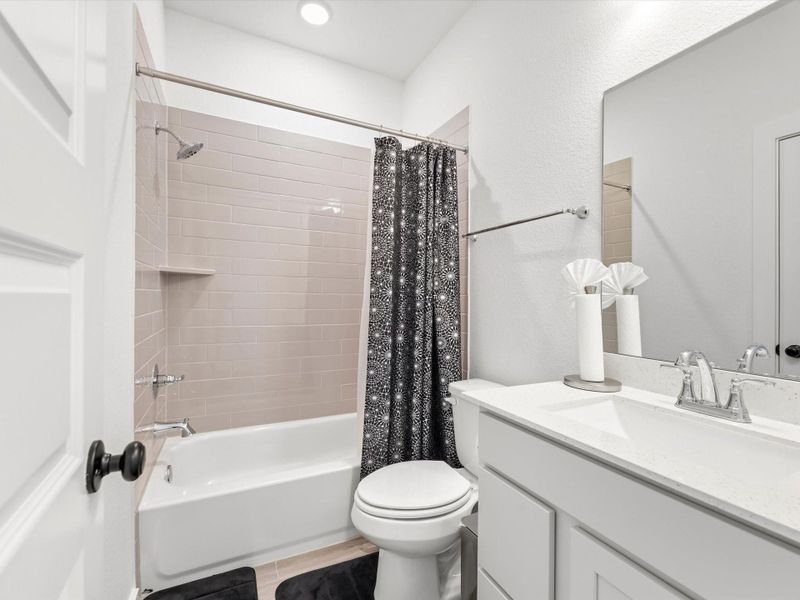 There's a second full bath down. There's a second full bath down.