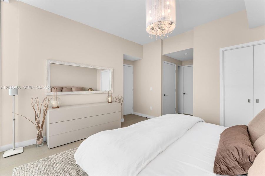 Furnished interior view inside a new home in , Miami Beach (Image 11).