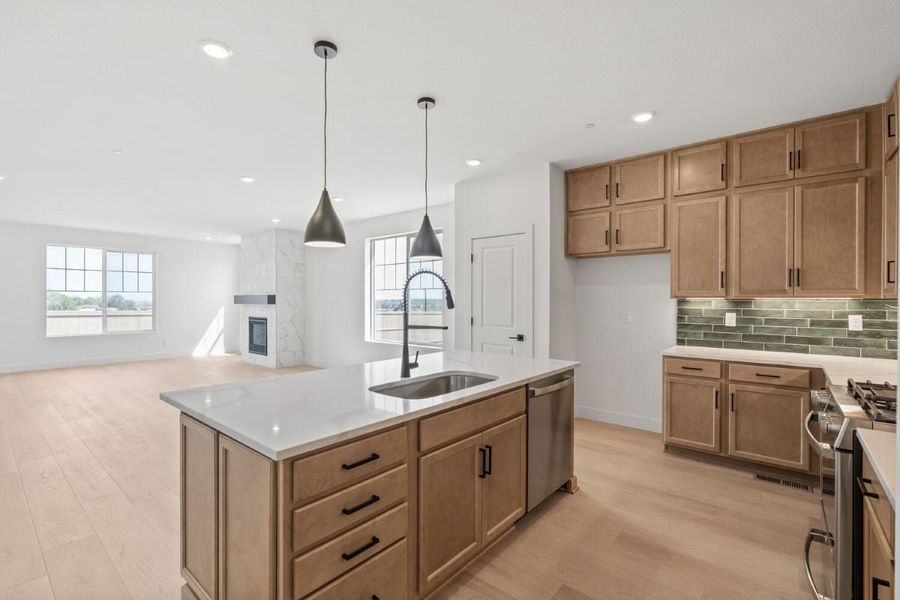 Furnished interior view inside a new home in The Nest Reserve at Canyon Creek, Erie (Image 6).