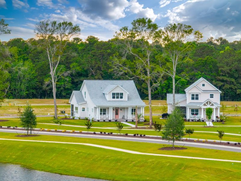 Representative exterior photo of a completed home built from the Hanover by Bill Clark Homes in Osprey Landing, Southport, NC (Image 25).