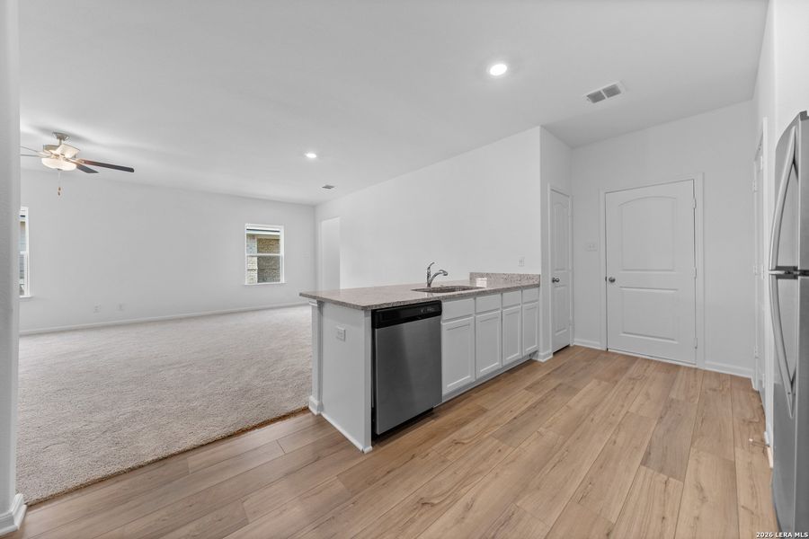Furnished interior view inside a new home in Preserve at Medina, Von Ormy (Image 8).