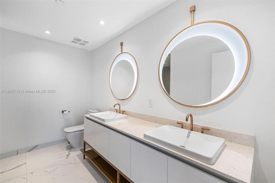 Furnished interior view inside a new home in Mr. C Residences, Miami (Image 10).