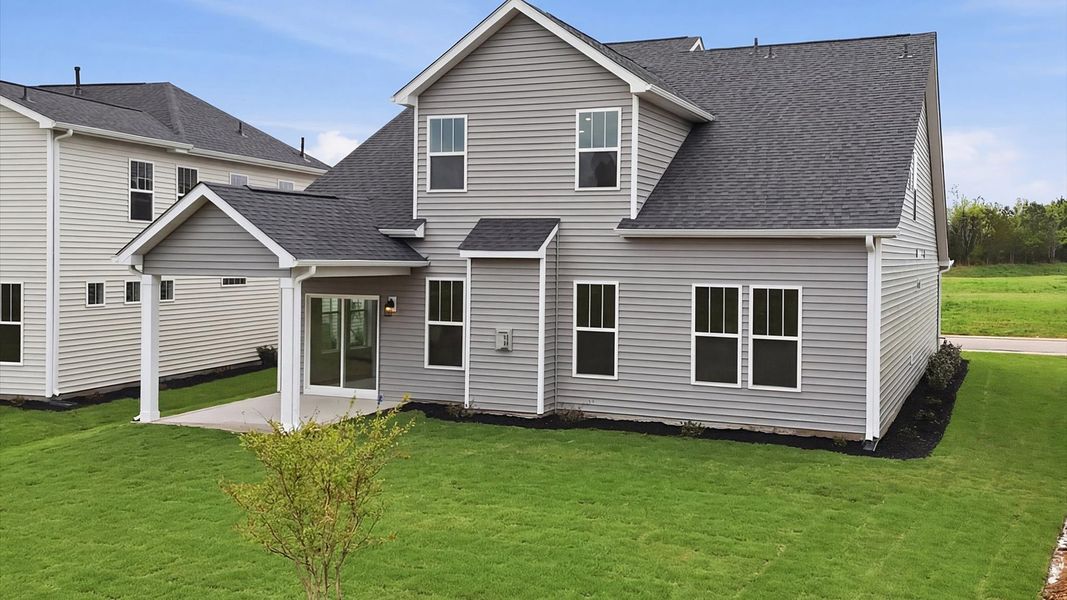 Exterior details and patio area of a home in Foxbank, Gray Court (Image 21).