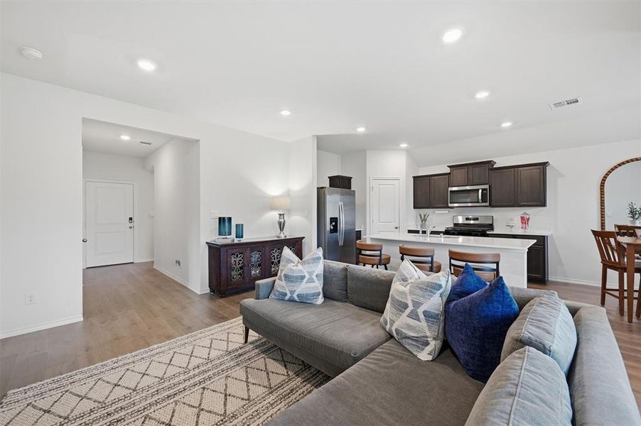 Furnished interior view inside a new home in Three Oaks, Sherman (Image 7).