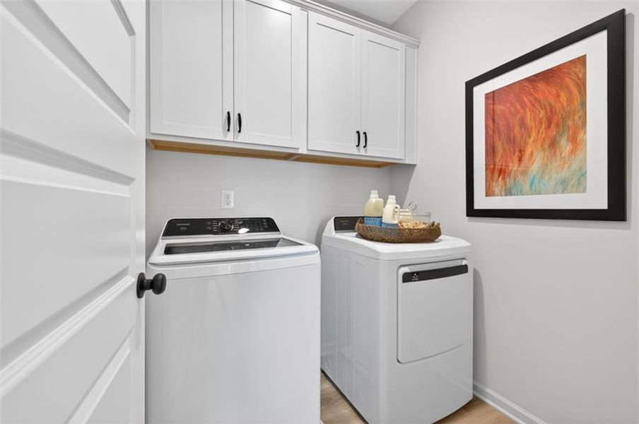 Furnished interior view inside a new home in The Stiles, Cartersville (Image 27).
