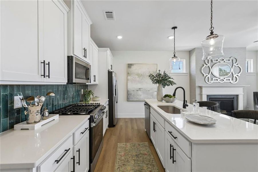 Furnished interior view inside a new home in Tribute, Hoschton (Image 32).