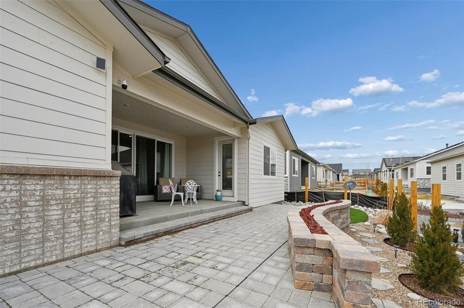Exterior details and patio area of a home in , Aurora (Image 22).