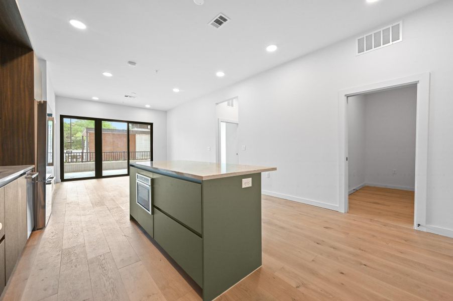 Furnished interior view inside a new home in One Oak, Austin (Image 8).