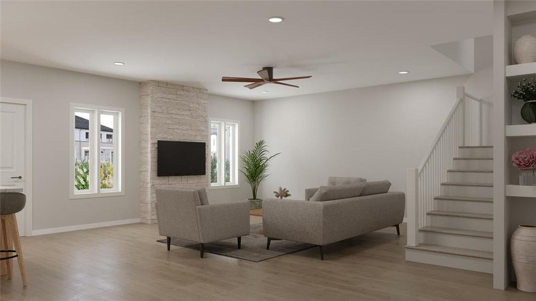 Furnished interior view inside a new home in , Kennedale (Image 6).