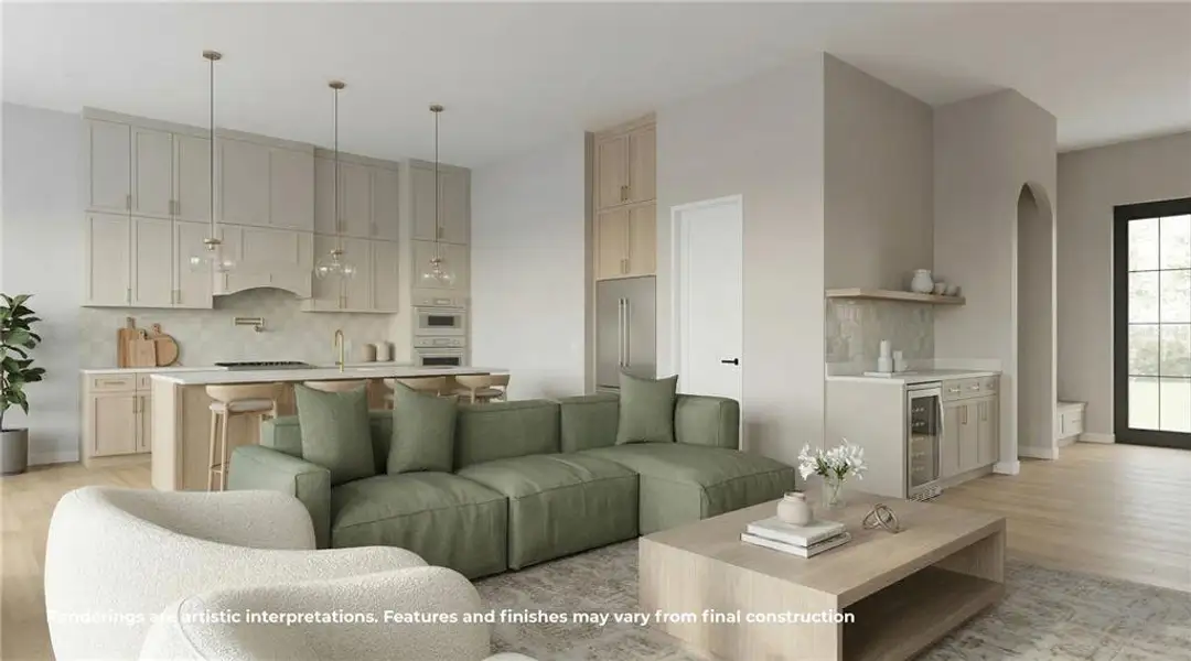 Furnished interior view inside a new home in , Orlando (Image 6).