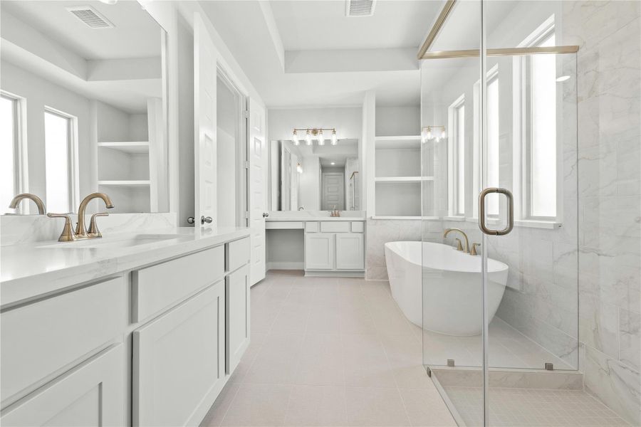 Furnished interior view inside a new home in Sunterra, Katy (Image 6).