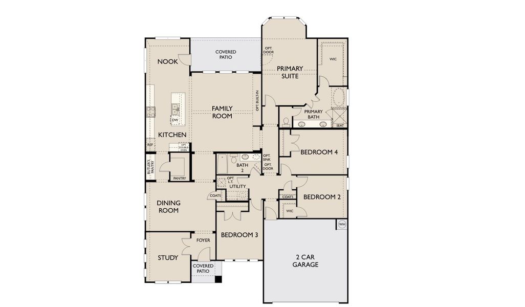 2D floor plan layout for the Palmer by Ashton Woods in The Trails at Carmel, Pflugerville, TX (Image 4).