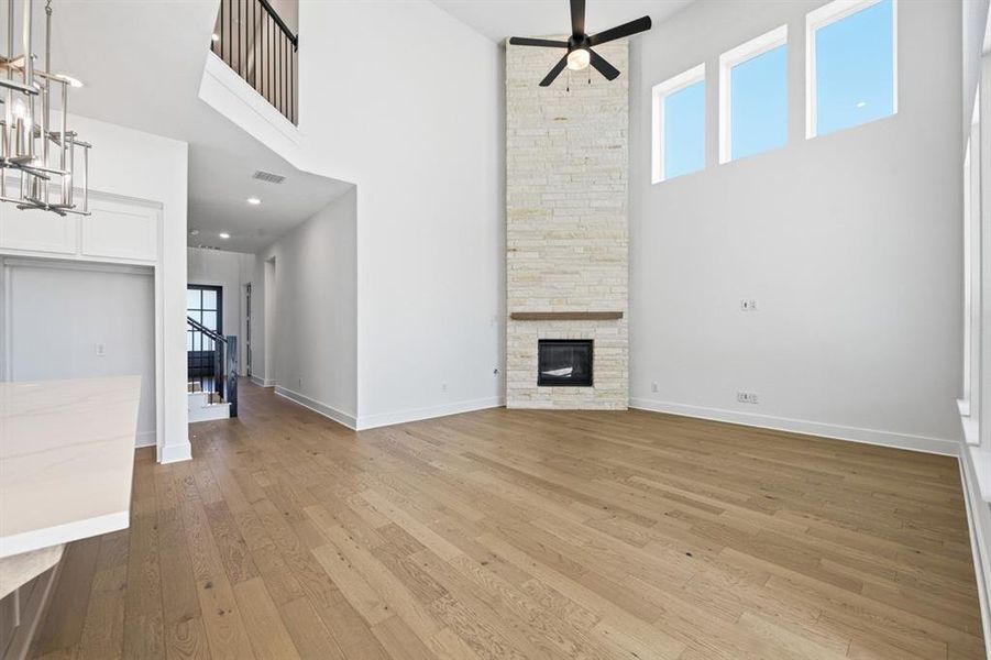 Spacious, unfurnished interior of a new home in Wildflower Ranch: 50ft. lots, Dish (Image 28). Spacious, unfurnished interior of a new home in Wildflower Ranch: 50ft. lots, Dish (Image 28).