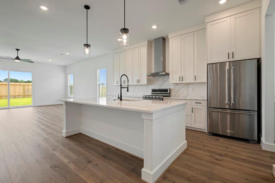 Furnished interior view inside a new home in Hallimore Ranch, Rosenberg (Image 11).
