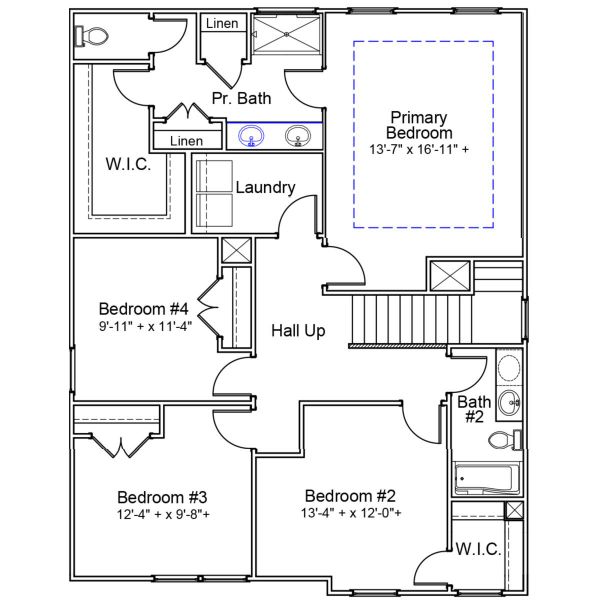 2D floor plan layout of this home in Winston Point, Gilbert, SC (Image 4).
