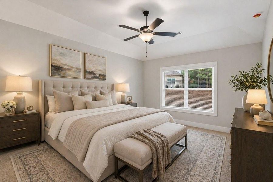 Furnished interior view inside a new home in The Fairways at Mirror Lake, Villa Rica (Image 15).