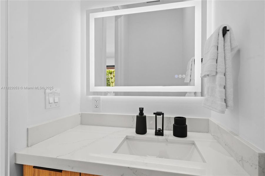 Furnished interior view inside a new home in , Miami (Image 33).