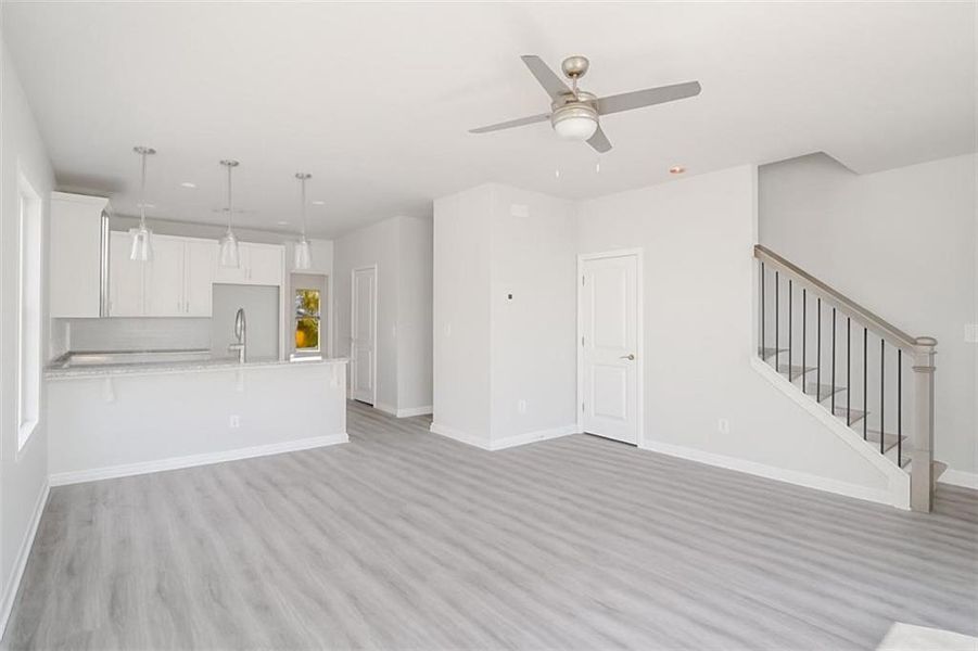 Spacious, unfurnished interior of a new home in The Cottages at East Lanier, Fairburn (Image 6).