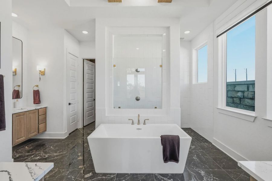 Representative furnished interior of a home built from the Rivers by Chesmar Homes in Crescent Bluff, Georgetown (Image 9).