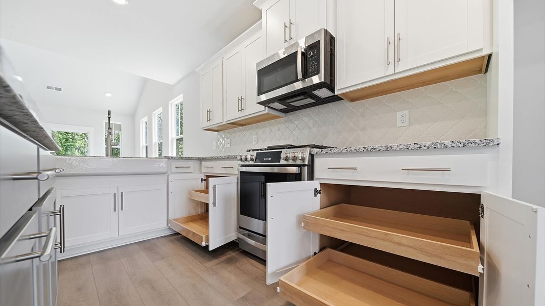 Furnished interior view inside a new home in Creeks at Midway, Anderson (Image 12).