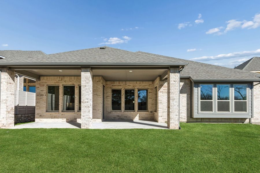 Exterior details and patio area of a home in Painted Tree Lakeside, McKinney (Image 25). Exterior details and patio area of a home in Painted Tree Lakeside, McKinney (Image 25).