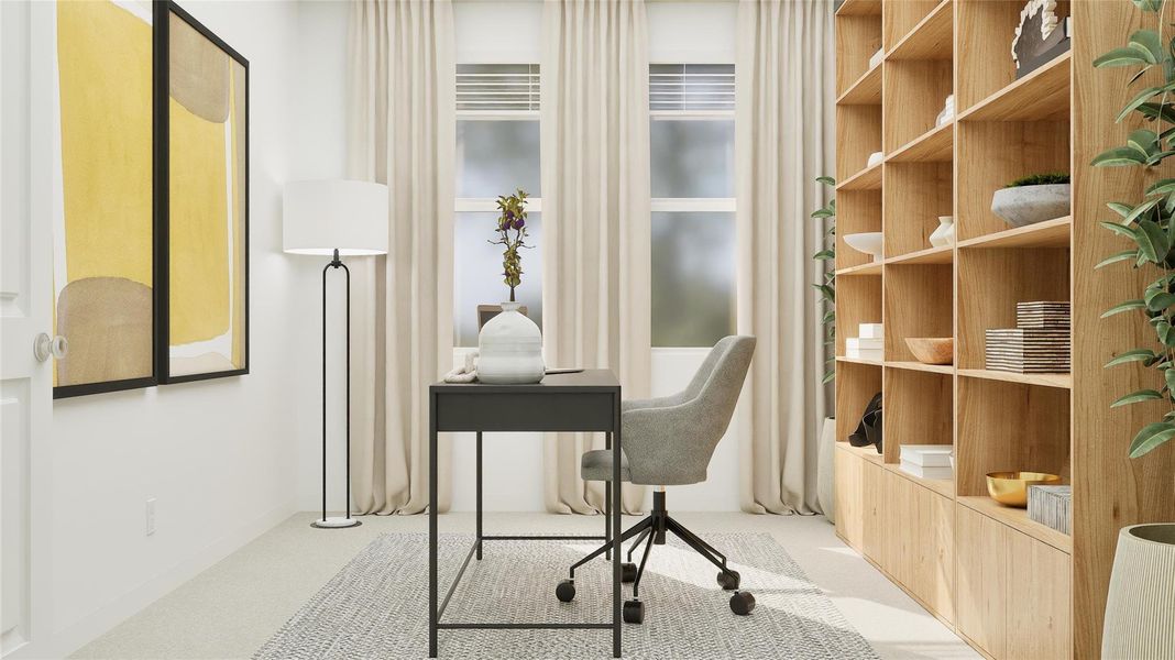 Furnished interior view inside a new home in River Bridge Ranch, San Marcos (Image 25).