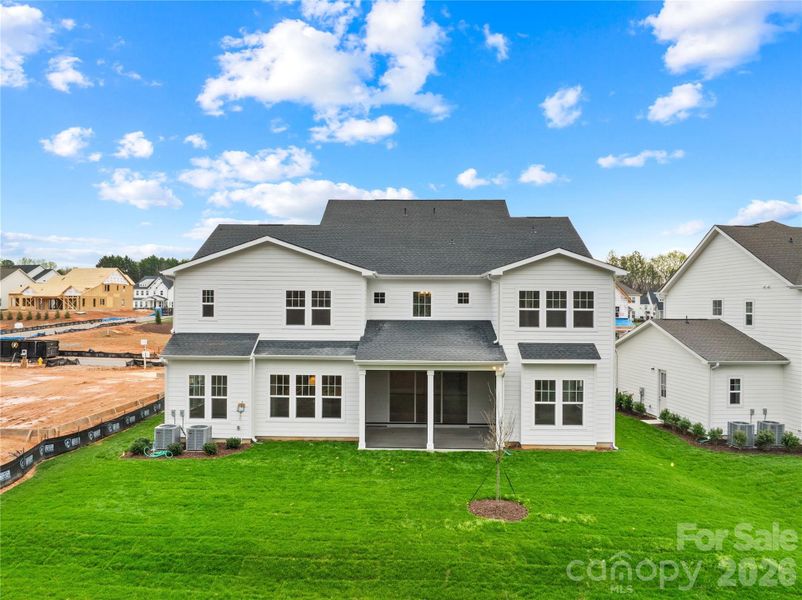 Exterior details and patio area of a home in Coventry Glen, Huntersville (Image 3).