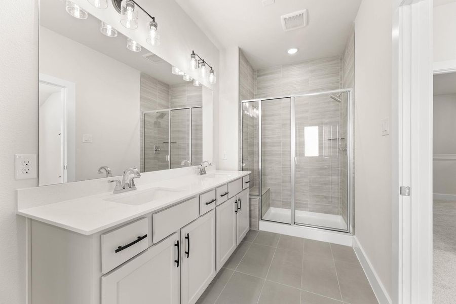 Furnished interior view inside a new home in The Retreat at Harvest, Argyle (Image 13). Furnished interior view inside a new home in The Retreat at Harvest, Argyle (Image 13).