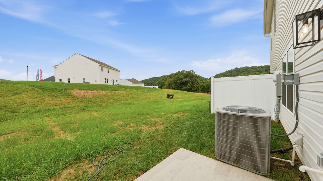 Exterior details and patio area of a home in Fieldcrest Acres Townhomes, Blountville (Image 3). Exterior details and patio area of a home in Fieldcrest Acres Townhomes, Blountville (Image 3).
