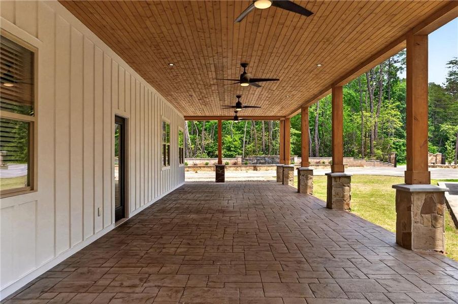 Exterior details and patio area of a home in , Dahlonega (Image 28).